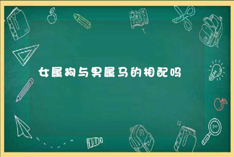 女属狗与男属马的相配吗