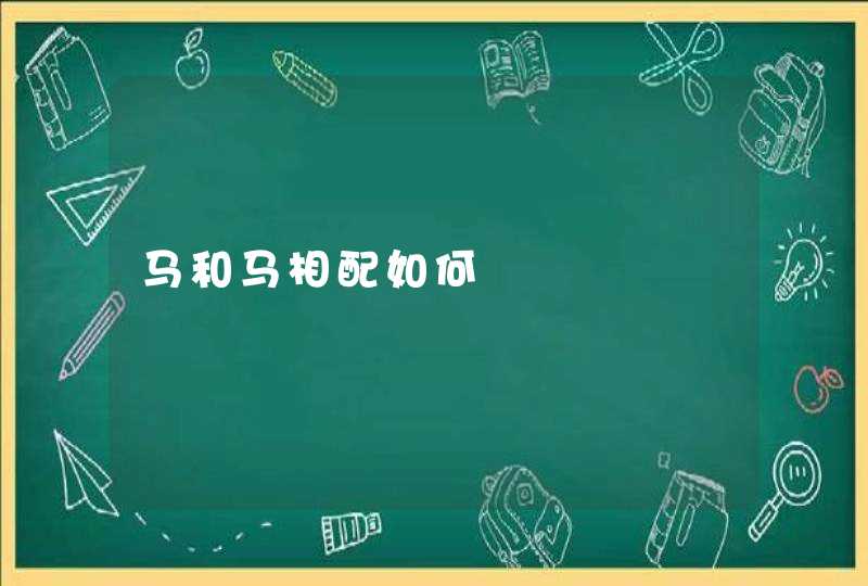 马和马相配如何